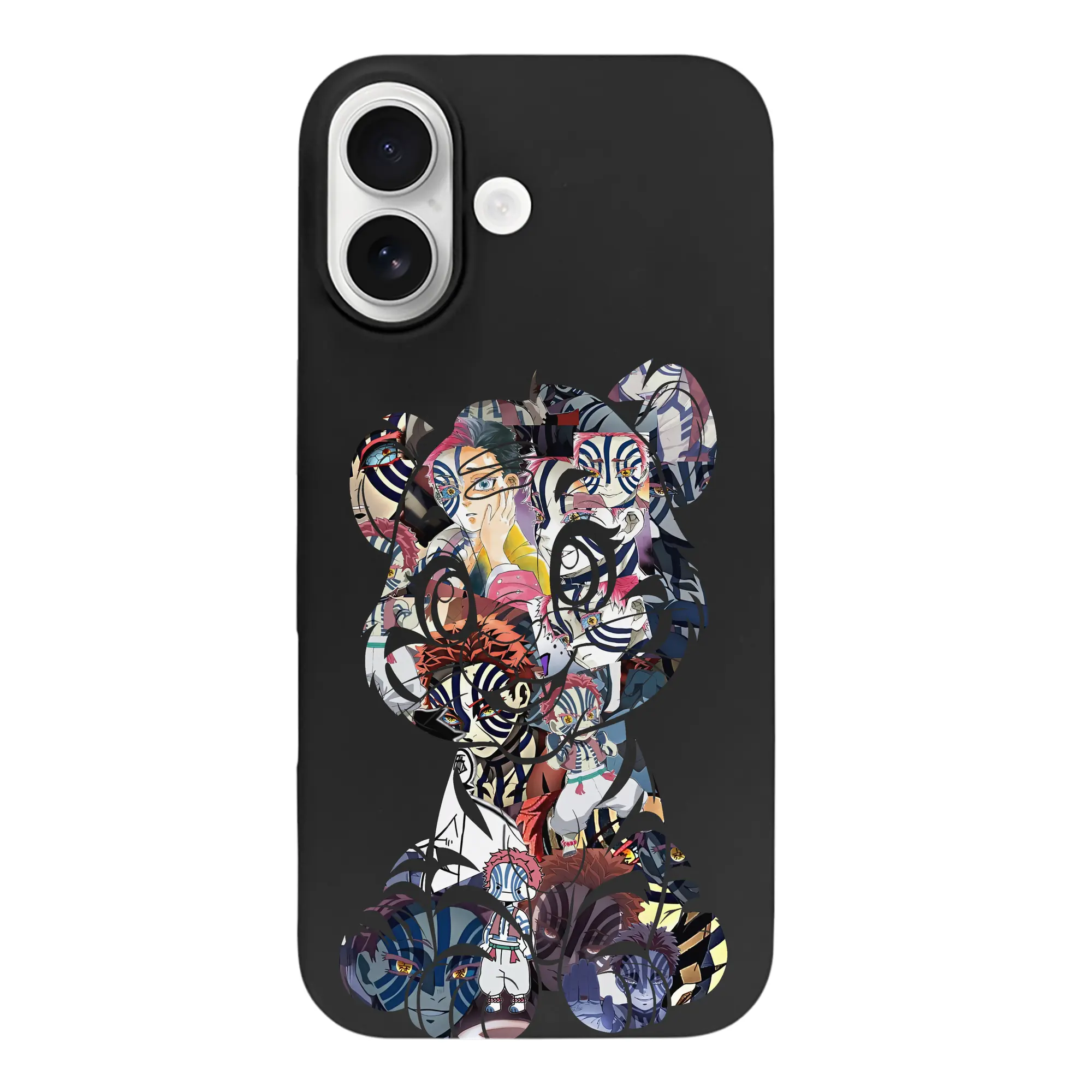 鬼滅の刃 グッズ,猗窩座 - iPhone 17 シリーズ シリコンケース 薄型 耐衝撃 指紋防止 ソフトタッチカバー 精密フィット 傷防止 保護ケース iPhone 17/17 Air/17 Pro/17 Pro Max 対応